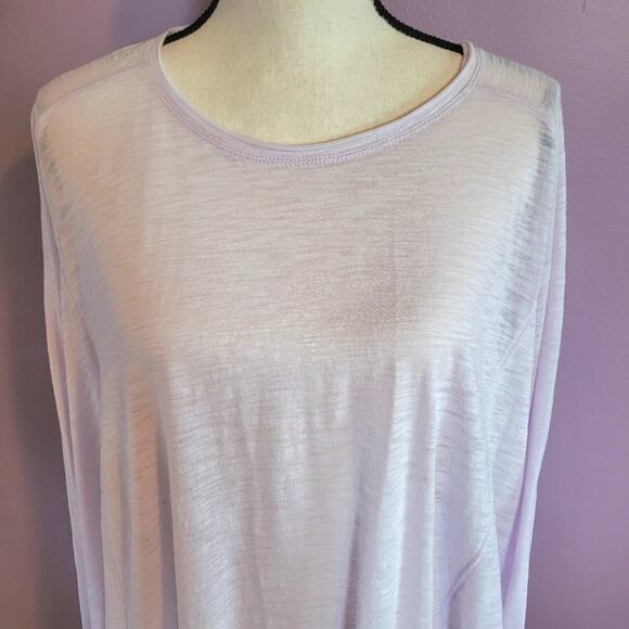 Free People We The Free Aria Trapeze Hem Oversized Semi-Sheer Long Sleeve Tee - Picture 4 of 16